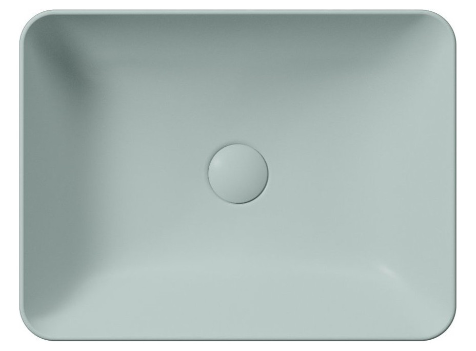 GSI SAND/NUBES keramické umývadlo na dosku 50x38cm, ghiaccio mat 903715