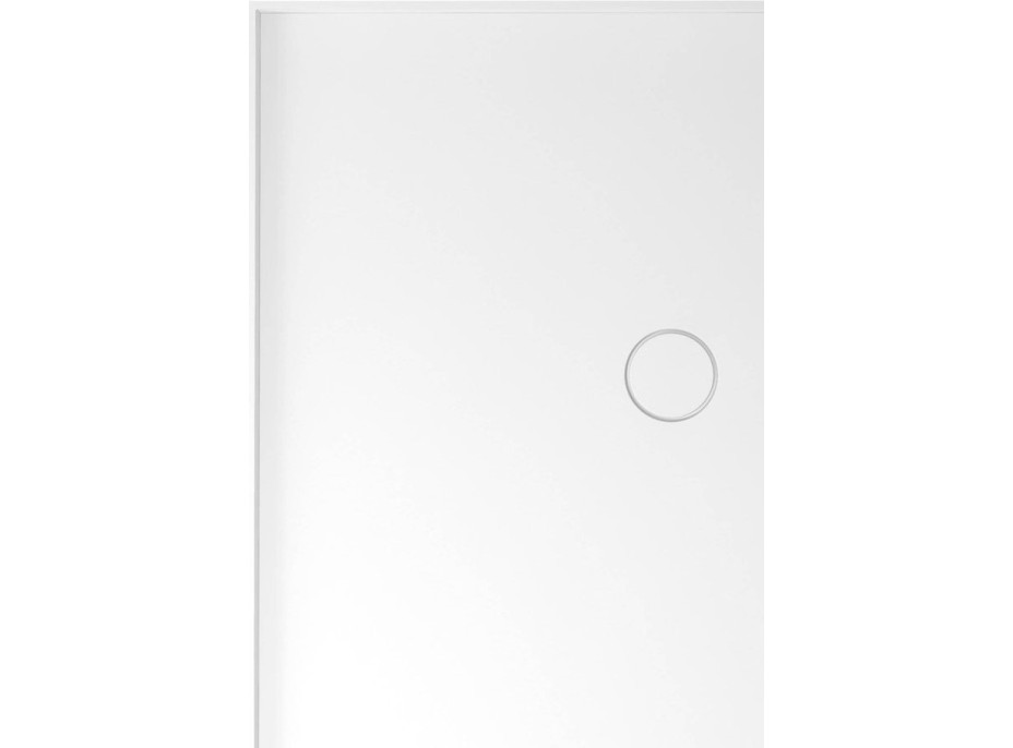 Polysan MIRAI sprchová vanička z liateho mramoru, obdĺžnik 90x80x1,8cm, ľavá, biela 73167
