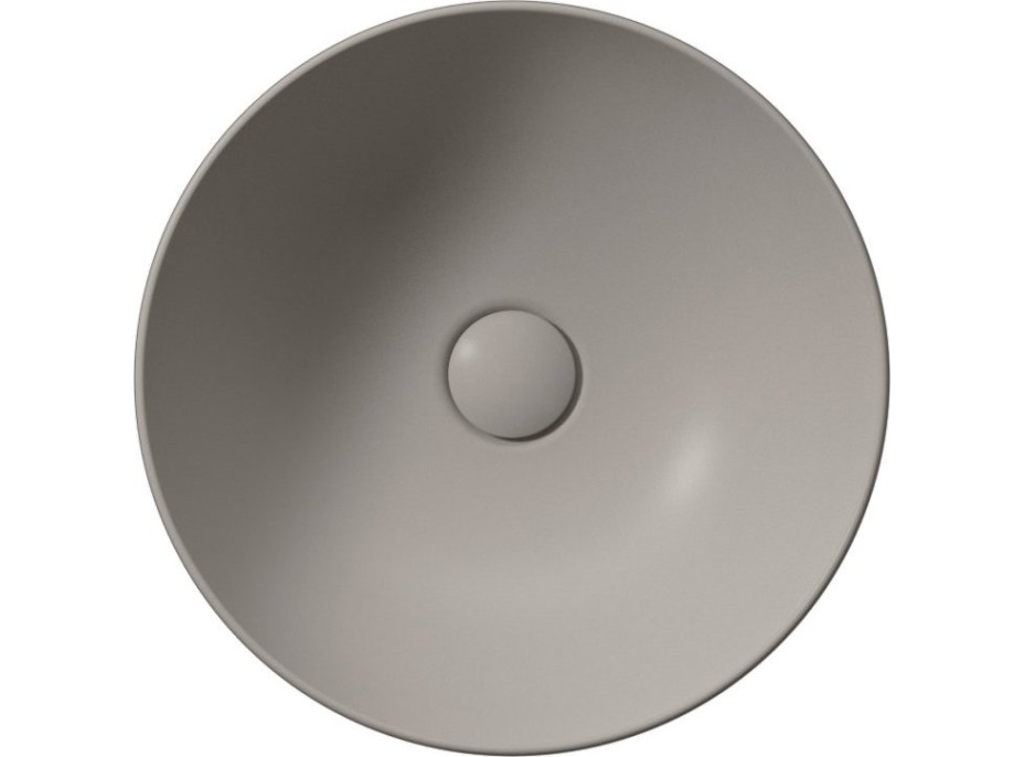 GSI NUBES keramické umývadlo na dosku priemer 40cm, tortora mat 903905