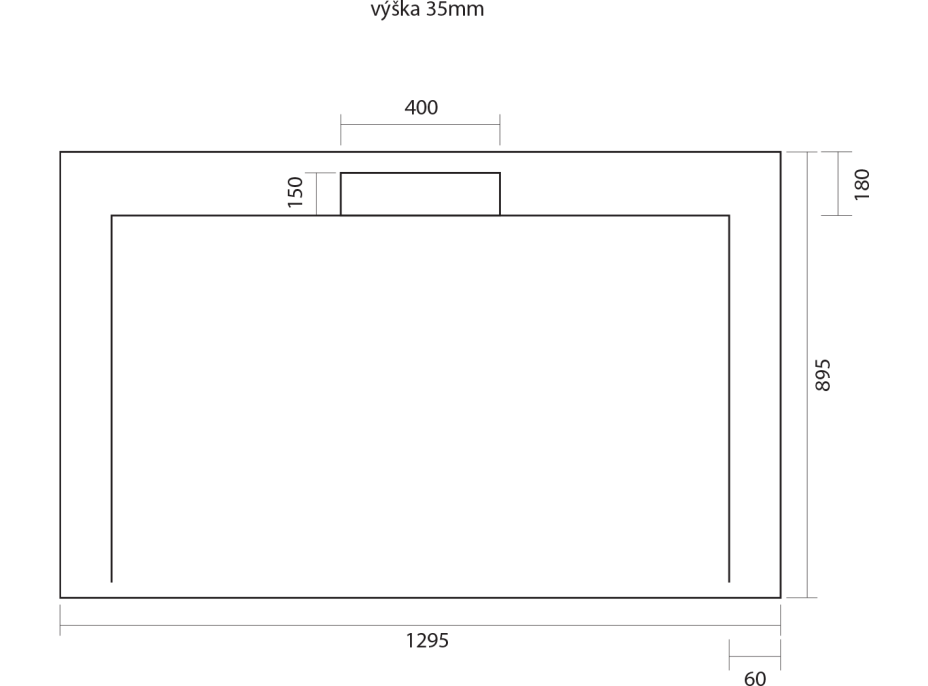 Gelco IRENA sprchová vanička z liateho mramoru, obdĺžnik 130x90cm HI13090