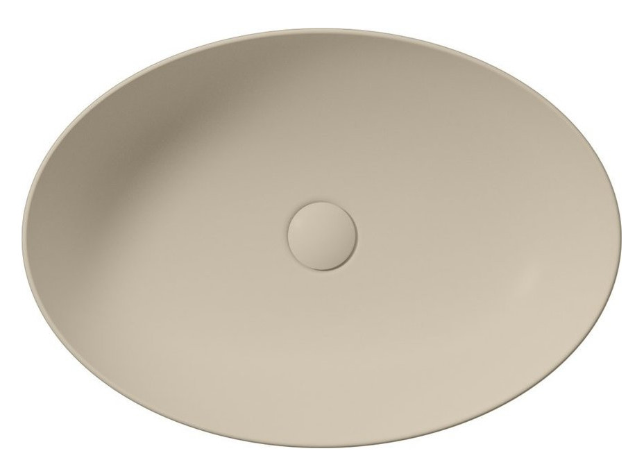 GSI PURA keramické umývadlo na dosku, 60x42cm, creta mat 884208