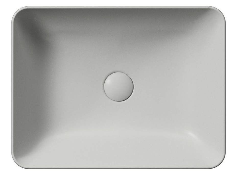 GSI SAND/NUBES keramické umývadlo na dosku 50x38cm, cenere mat 903717