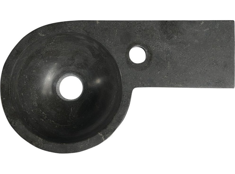 Sapho BLOK kamenné umývadlo 40x23cm, antracit 2401-32