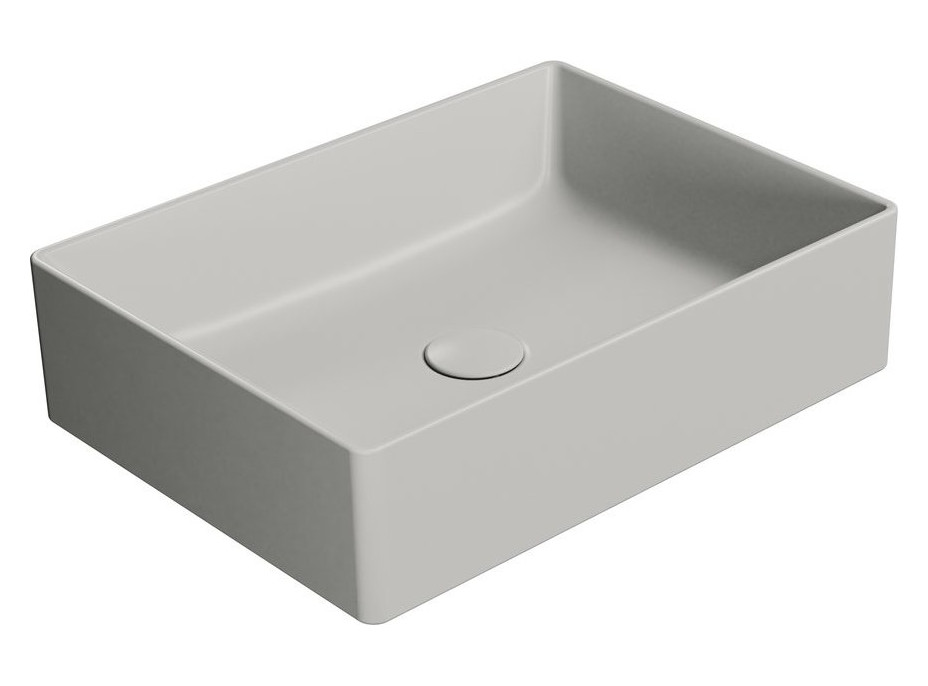 GSI KUBE X keramické umývadlo na dosku, 50x37cm, cenere mat 942917