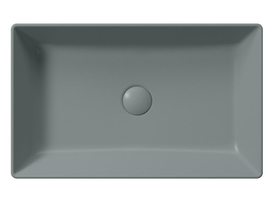 GSI KUBE X keramické umývadlo na dosku, 60x37cm, agave mat 945304