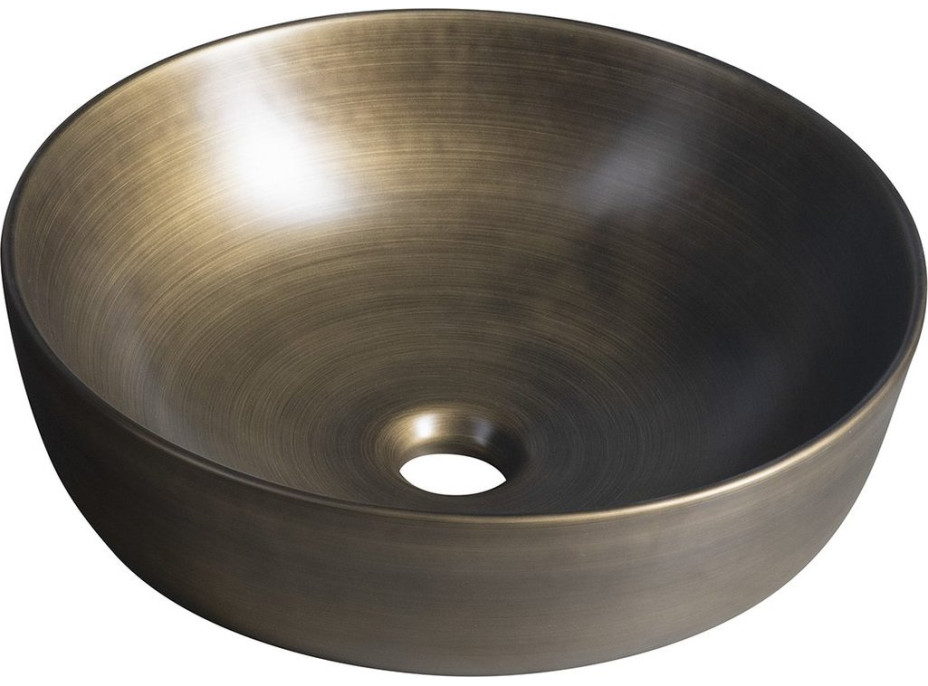 Sapho PRIORI keramické umývadlo na dosku, Ø 41, 5 cm, bronz PI032