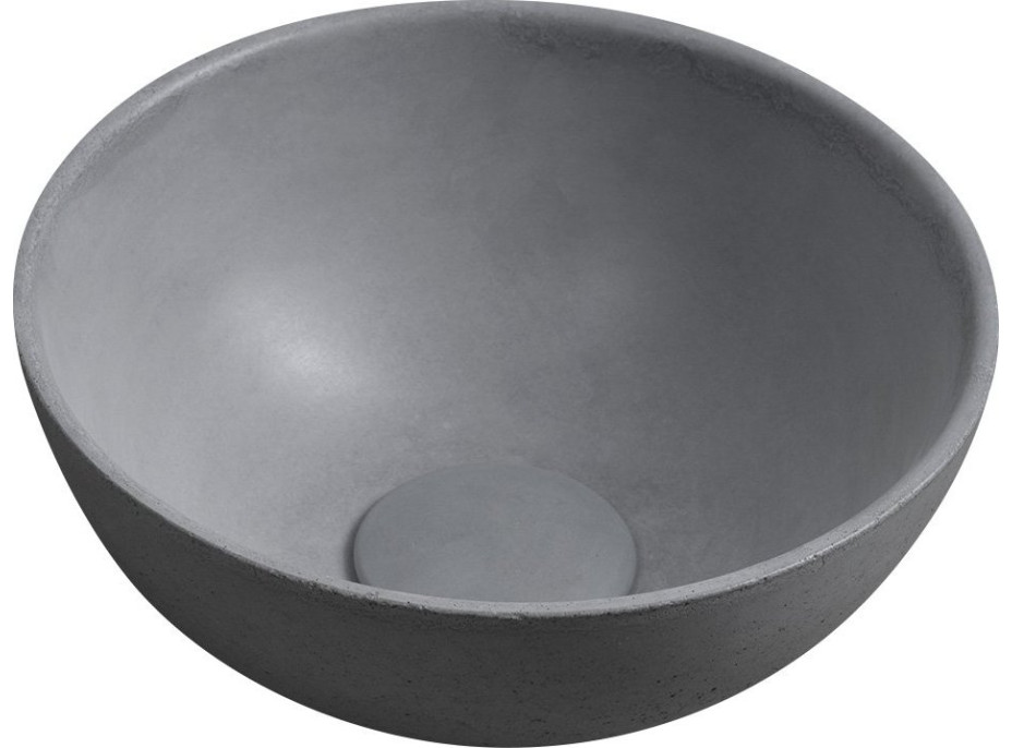 Sapho MINOR betónové umývadlo na dosku, Ø 26cm, šedá MR26017
