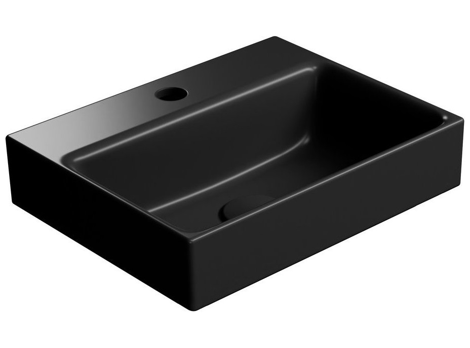 GSI NUBES keramické umývadlo 40x32cm, čierna mat 9684126