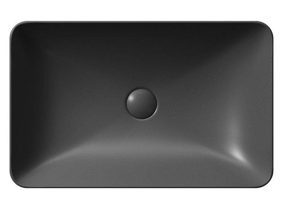 GSI PURA keramické umývadlo na dosku 60x38cm, čierna mat 883726