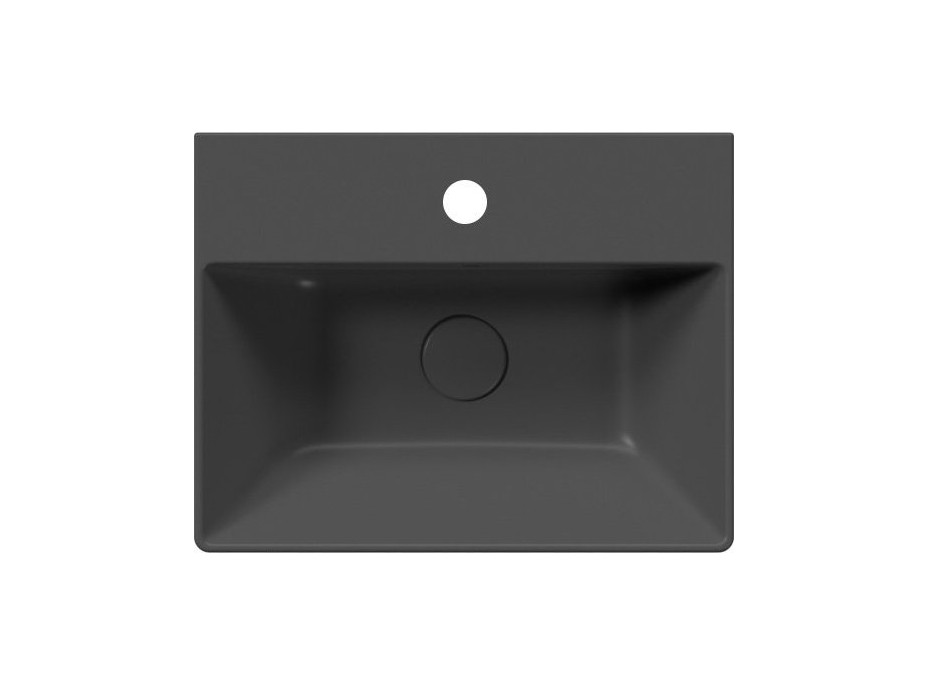 GSI KUBE X keramické umývadlo 45x35cm, čierna mat 9485126