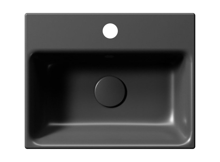 GSI NUBES keramické umývadlo 40x32cm, čierna mat 9684126