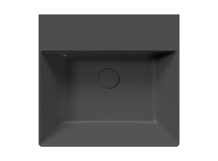 GSI KUBE X keramické umývadlo 50x47cm, bez otvoru, čierna mat 9430026