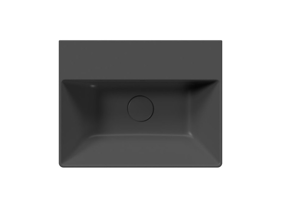GSI KUBE X keramické umývadlo 45x35cm, bez otvoru, čierna mat 9485026