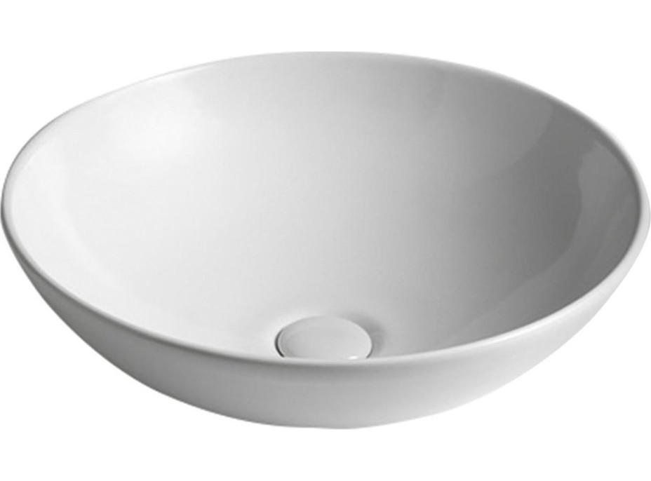 Sapho DIMP keramické umývadlo na dosku, Ø 46cm, biela WH060