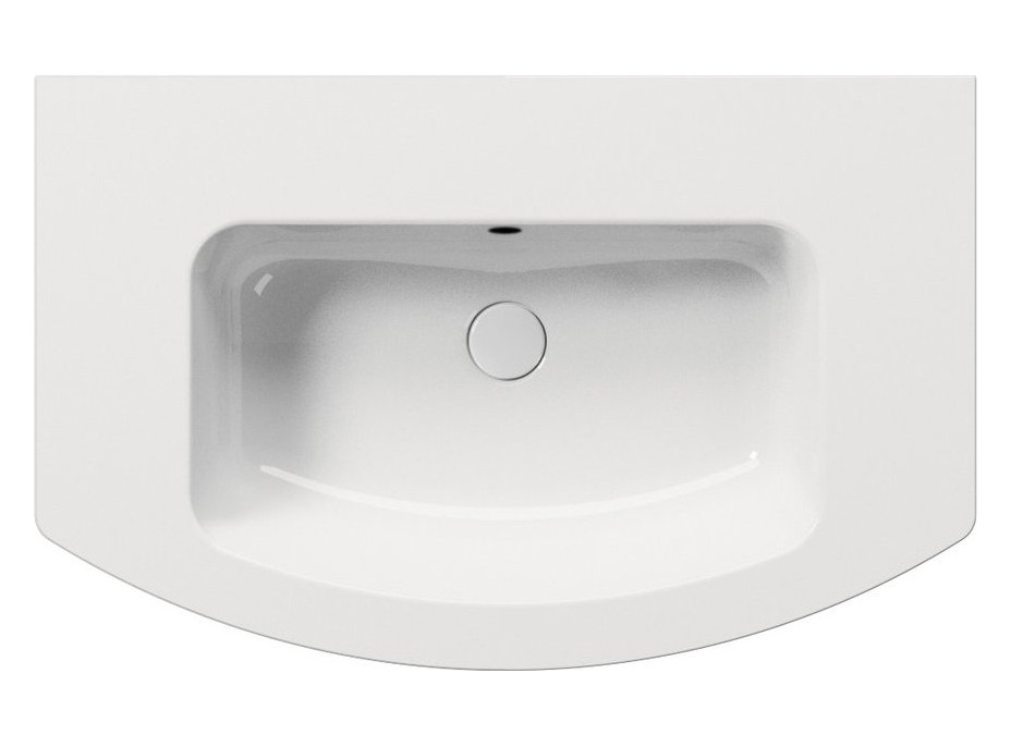 GSI PURA keramické umývadlo Slim oblé 82x49cm, bez otvoru, biela ExtraGlaze 8826011