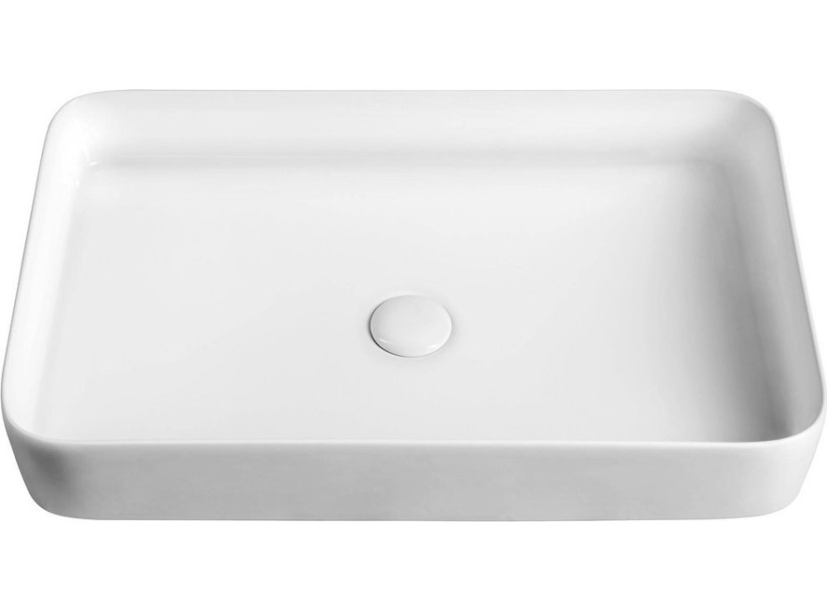 Sapho BLADE keramické umývadlo na dosku, 65x40cm, biela WH051