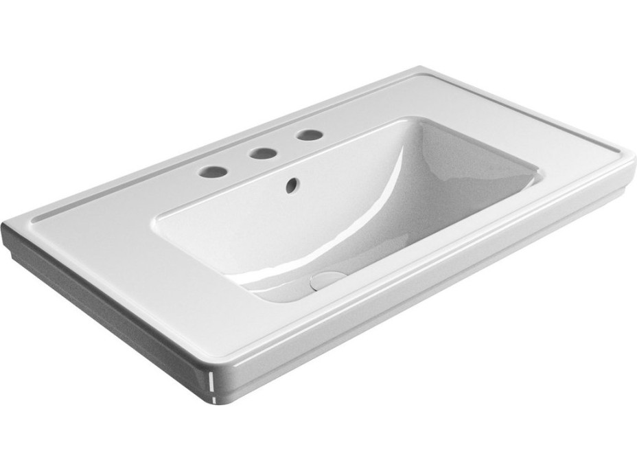 GSI CLASSIC keramické umývadlo 90x50cm, 3 otvory, biela ExtraGlaze 8788311