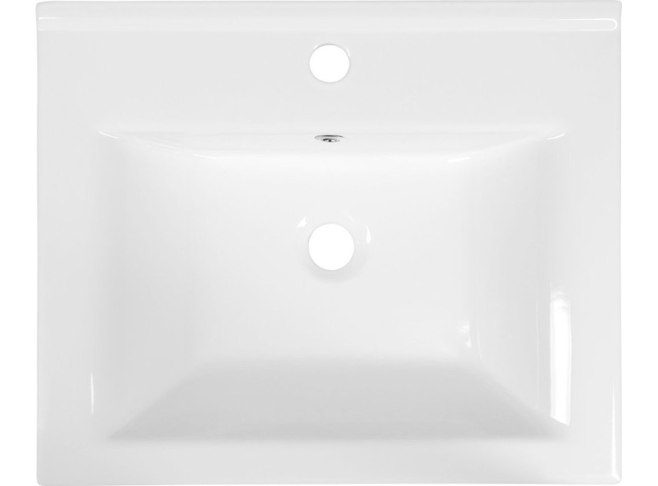 Aqualine ZUNO 55 keramické umývadlo nábytkové 55x45cm, biela 9055