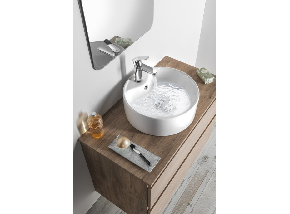 Aqualine Keramické umývadlo na dosku Ø 40 cm, biela 49413