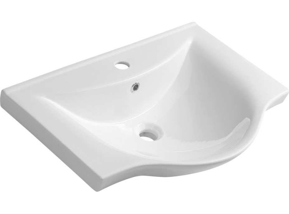 Aqualine ZARA 65 keramické umývadlo nábytkové 64, 5x46cm, biela 10065