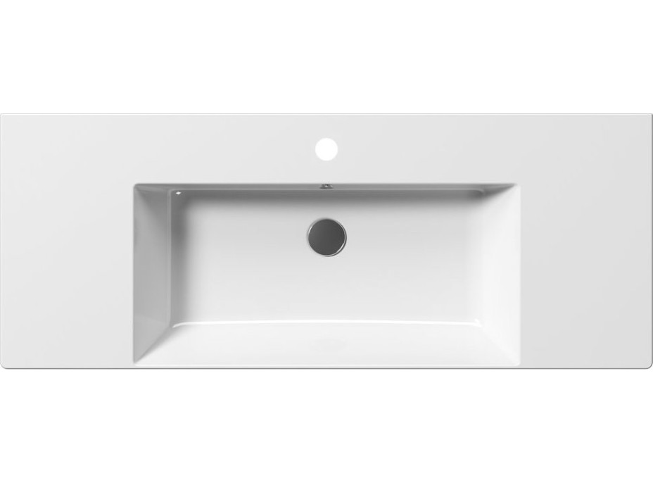 GSI KUBE X keramické umývadlo 120x47cm, s odkladacími plochami, biela ExtraGlaze 9452111