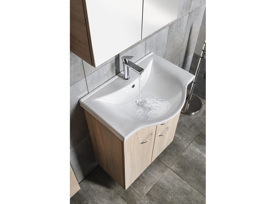 Aqualine ZARA 65 keramické umývadlo nábytkové 64, 5x46cm, biela 10065