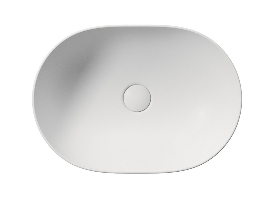 GSI PURA keramické umývadlo na dosku, 50x35cm, biela mat 886009