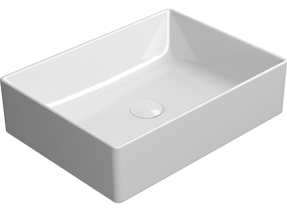 GSI KUBE X keramické umývadlo na dosku, 50x37cm, biela ExtraGlaze 942911