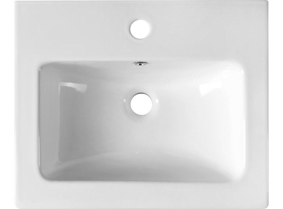 Sapho PRACTICO keramické umývadlo nábytkové 50x40cm, biela 44050