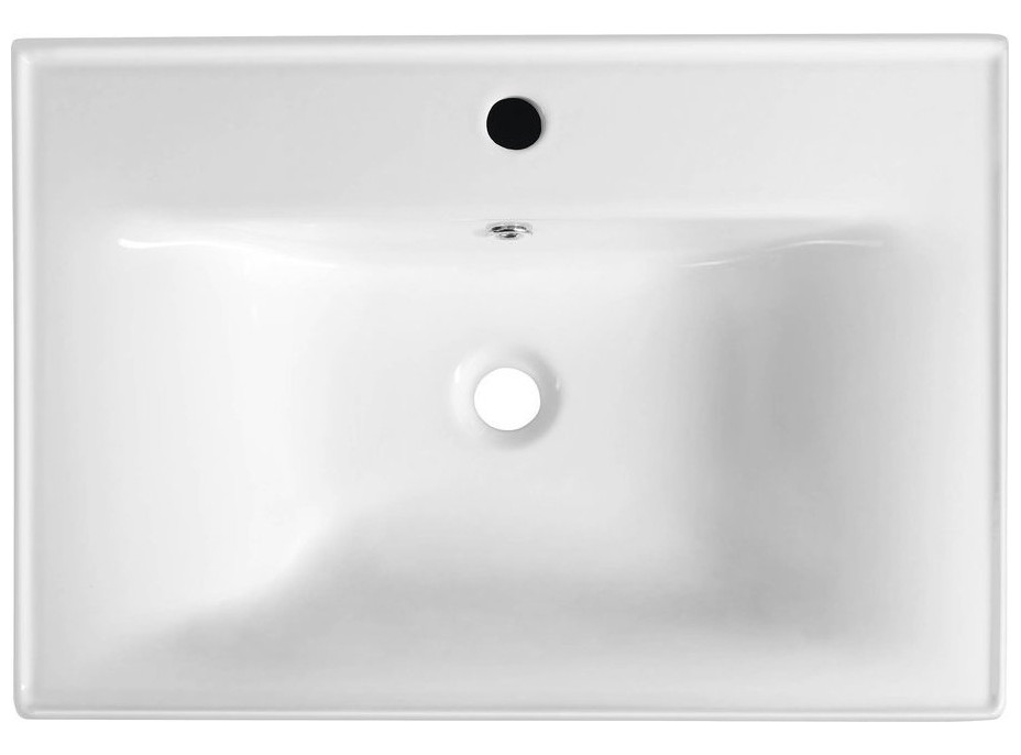 Aqualine SAVA 60 keramické umývadlo nábytkové 60x46cm, biela 2060