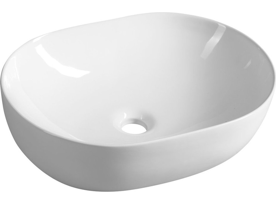 Aqualine Keramické umývadlo na dosku 49x36 cm, biela CA490