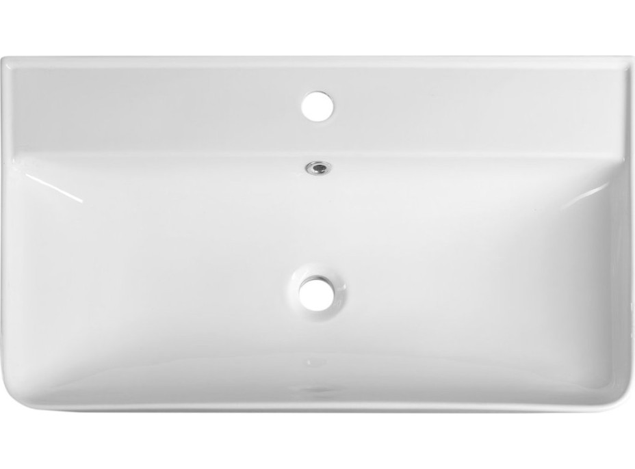 Aqualine ZEN keramické umývadlo nábytkové 80x45cm, biela 3080
