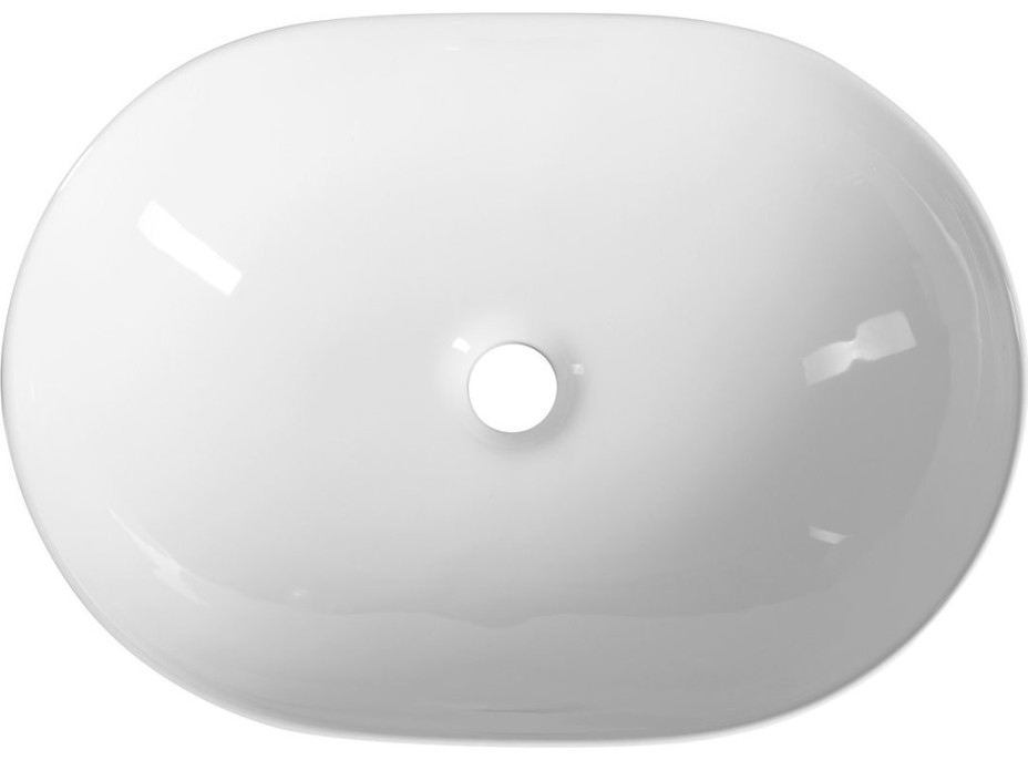 Aqualine Keramické umývadlo na dosku 49x36 cm, biela CA490