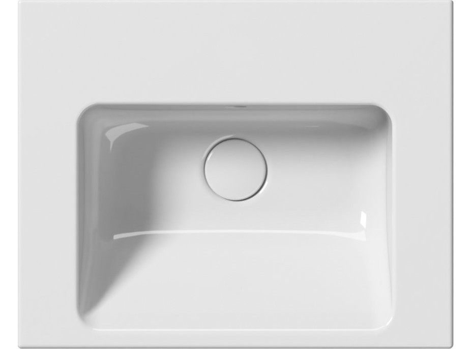 GSI NORM keramické umývadlo 50x40cm, bez otvoru, biela ExtraGlaze 8638011