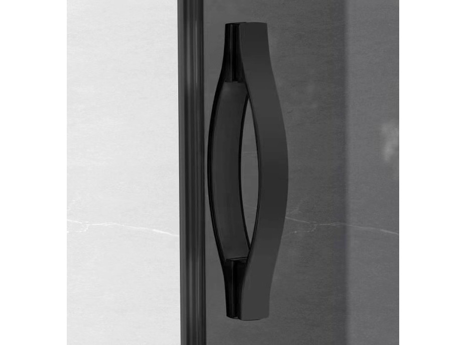 Gelco SIGMA SIMPLY BLACK štvorcový sprchovací kút 900x900 mm, rohový vstup, číre sklo GS2190BGS2190B