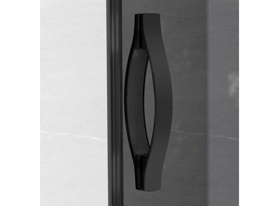 Gelco SIGMA SIMPLY BLACK obdĺžnikový sprchovací kút 1100x1000 mm, L/P variant, rohový vstup, číre sklo GS2111B-02