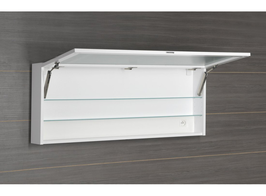 Sapho CLOE galerka s LED osvetlením 120x50x18cm, biela CE120-0030