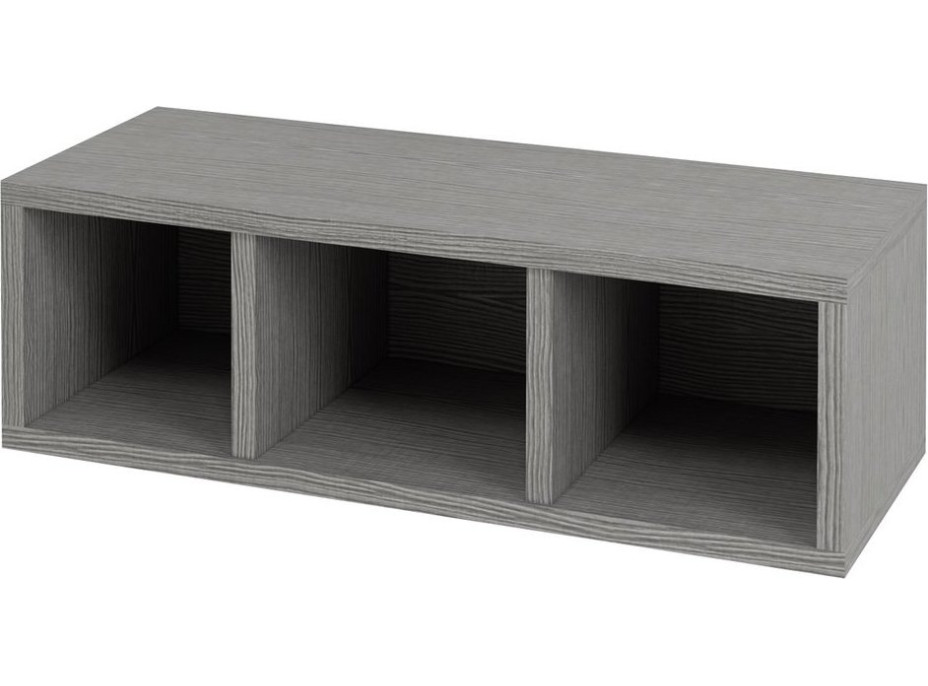 Sapho ESPACE otvorená policová skrinka 20x60x22cm, dub strieborný ESC140-1111