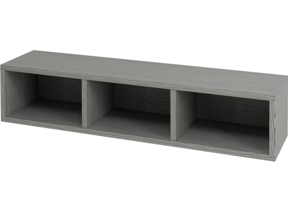 Sapho ESPACE otvorená policová skrinka 20x94x22cm, dub strieborný ESC130-1111
