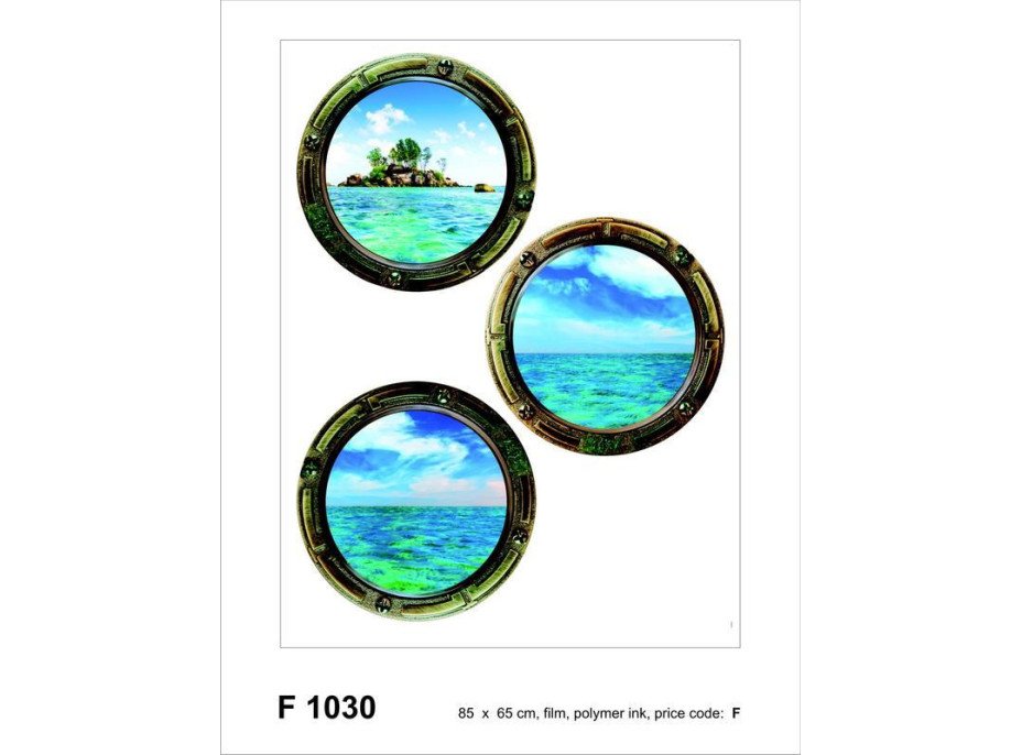 Dizajnová samolepka OKNÁ V LODI 65x85 cm