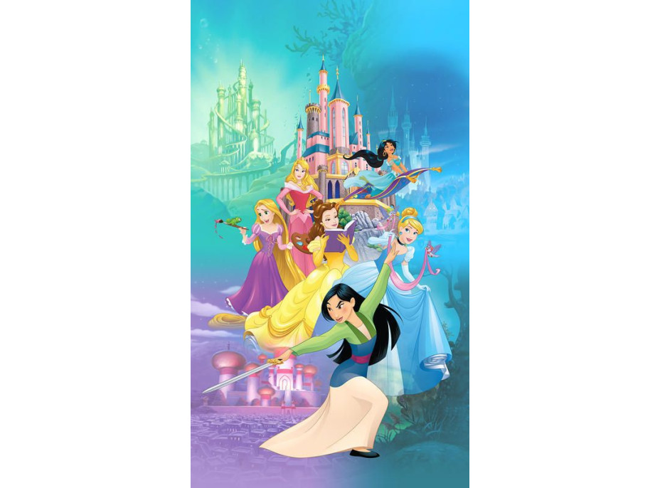 Detský záves DISNEY PRINCEZNY 140x245 cm