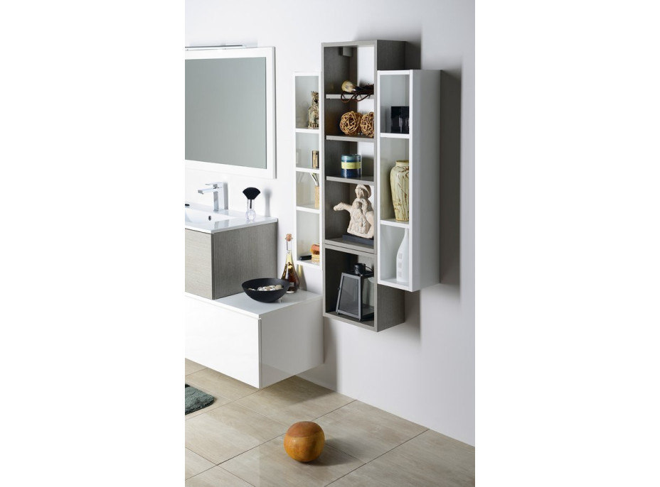Sapho ESPACE otvorená policová skrinka 20x94x22cm, borovica rustik ESC130-1616