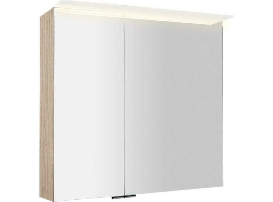 Sapho LINEX galerka s LED osvetlením, 80x70x15cm, brest bardini LX080-0013