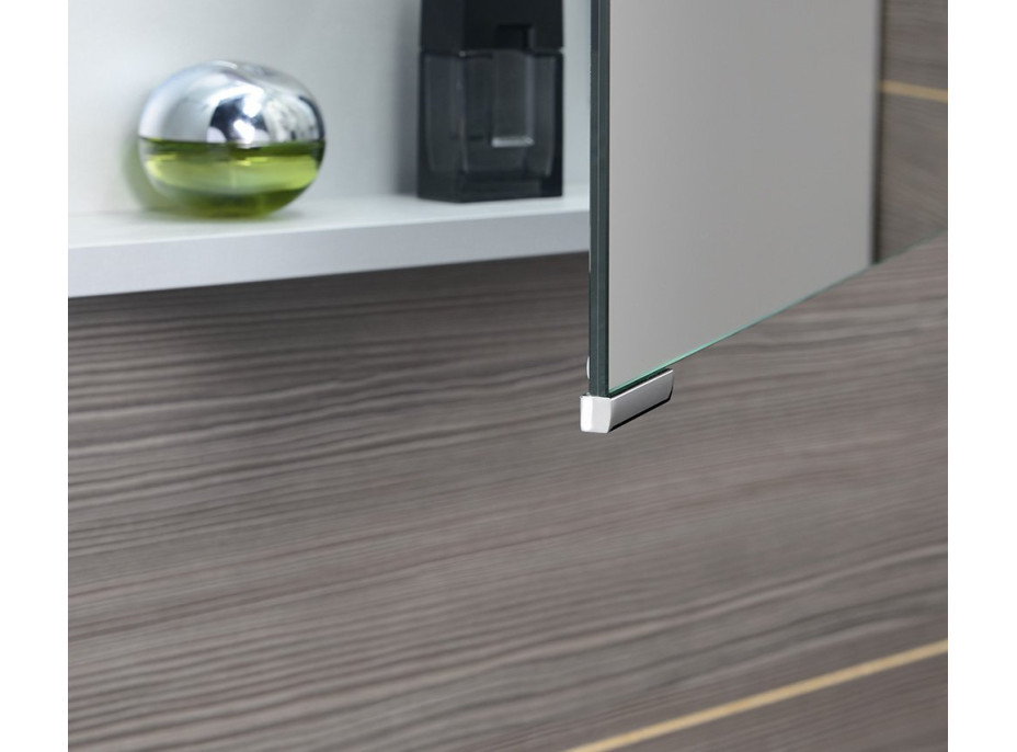 Sapho MIRRÓ galerka s LED osvetlením, 3x dvierka, 120x70x16cm, brest bardini MC121-0013