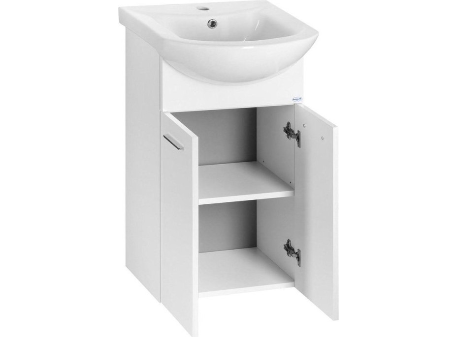Aqualine ZOJA umývadlová skrinka 41, 5x74x25, 3cm, biela 51045A