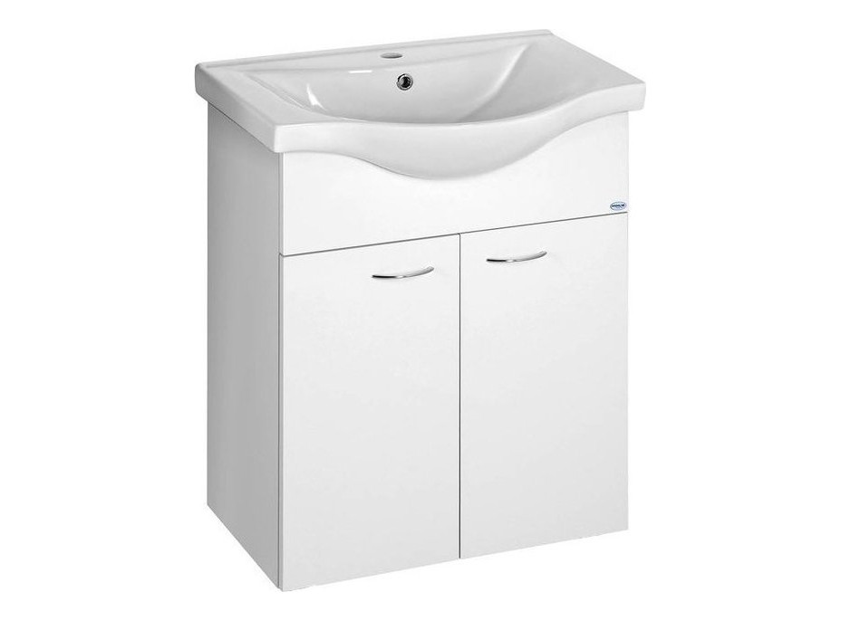 Aqualine KERAMIA FRESH umývadlová skrinka 60, 6x74x34 cm, biela 50063A