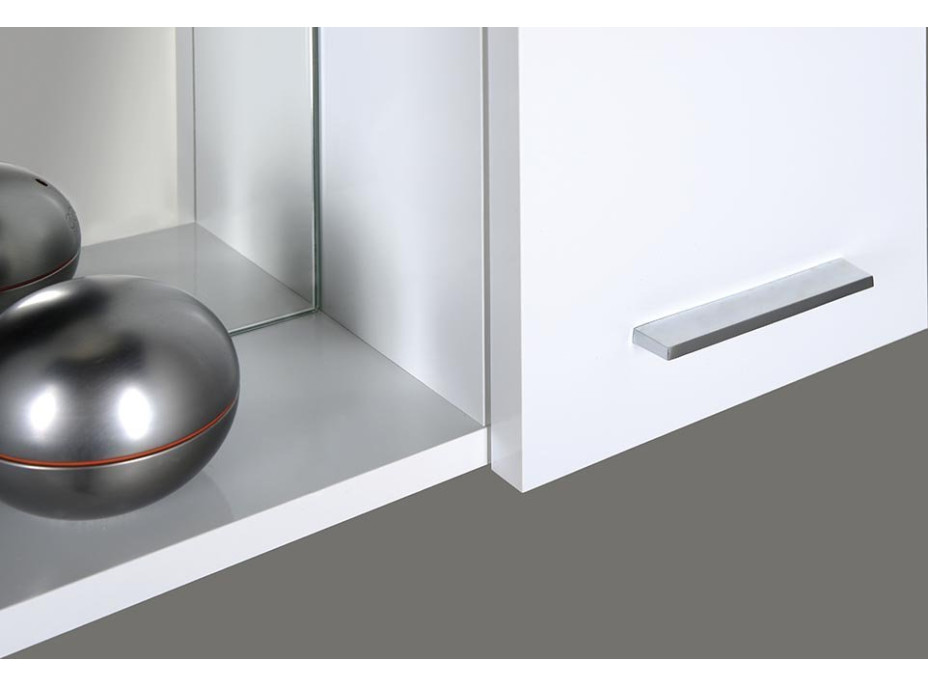 Aqualine ZOJA/KERAMIA FRESH galerka s LED osvetlením, 60x60x14cm, pravá, biela 45022