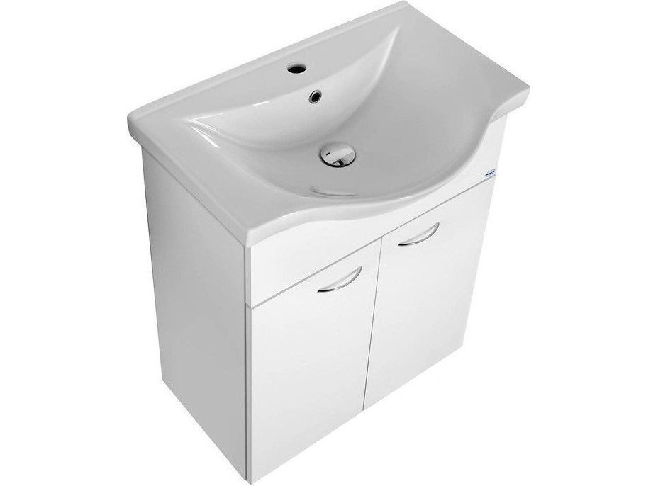 Aqualine KERAMIA FRESH umývadlová skrinka 60, 6x74x34 cm, biela 50063A