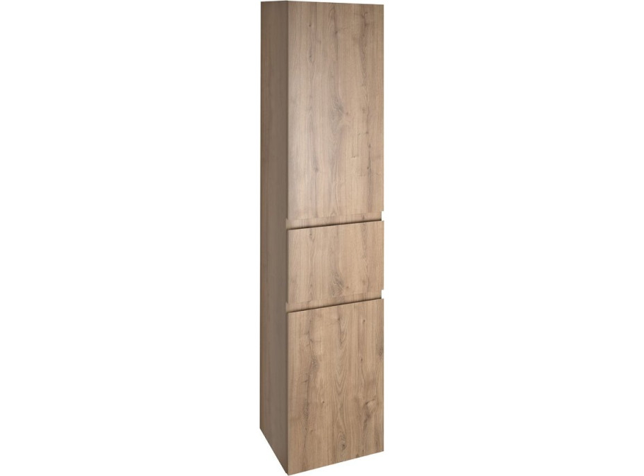 Aqualine ALTAIR vysoká skrinka s košom 40x184x31cm, pravá, dub emporio AI485R