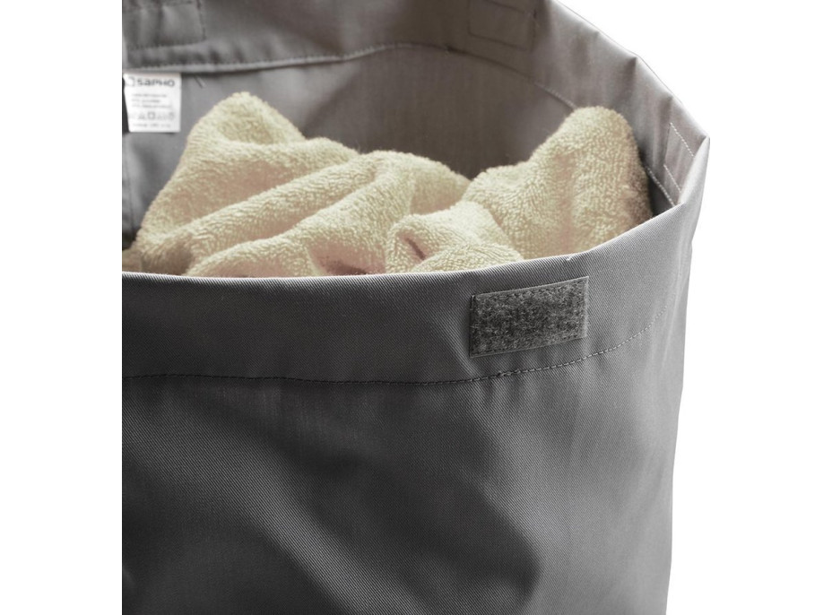 Sapho Bielizňový kôš do skrine 310x500x230mm, suchý zips, šedá UPK350